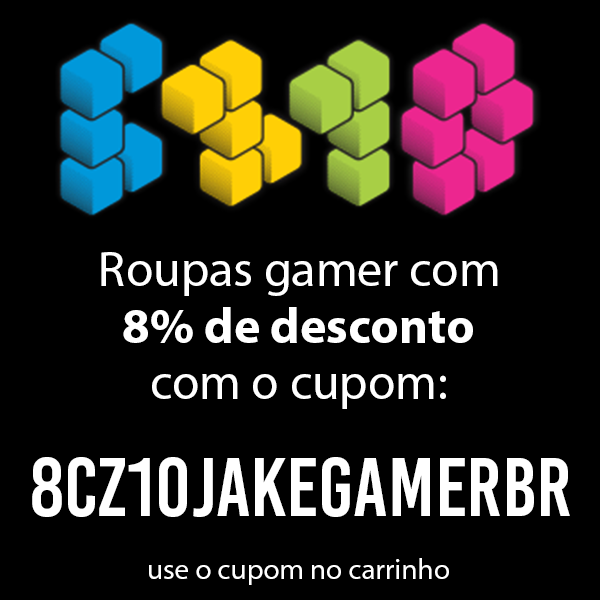 Roupas Gamer CZ10 com Cupom de Desconto da Jake